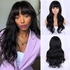 Black Wig With Bangs Long Black Wigs For Women