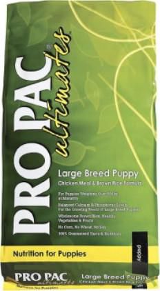 Pro Pac Ultimates Large Breed Puppy Chicken & Brown Rice Dry Dog Food, 2.5 Kg