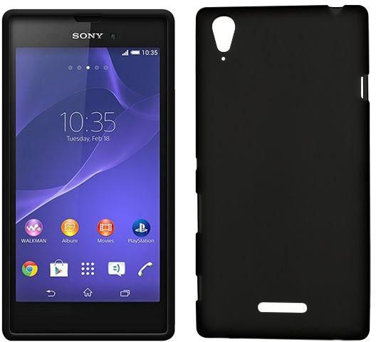 Margoun soft skin abrasion TPU case for Sony Xperia T3 black