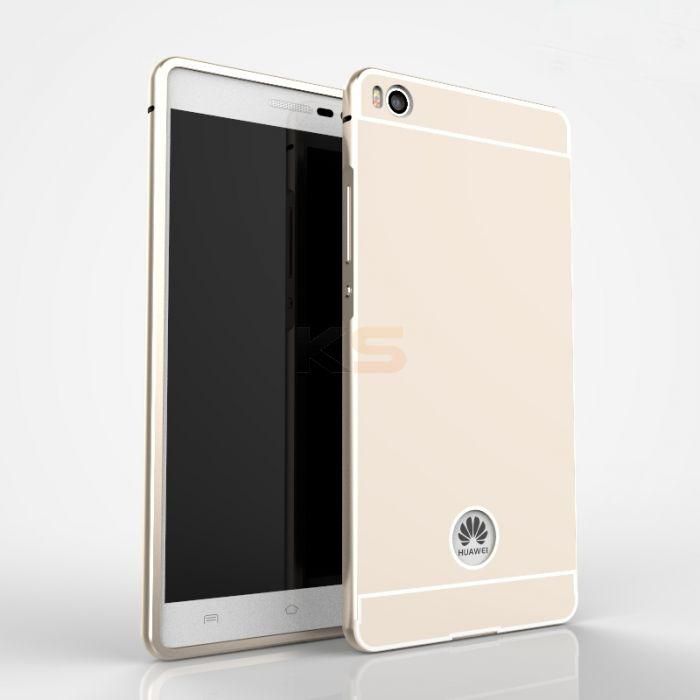 YILIFEI 2 in 1 Metal Bumper Frame Case & PC Back Plate Shell for Huawei Ascend P8