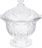 Get Crystal Glass Bonbonniere with Lid, 17 cm - Clear with best offers | Raneen.com