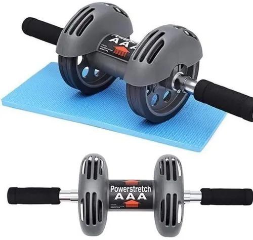 Generic AB Wheel Powerstretch Roller its strong rubber double wheel  for stability when exercising Firm and tones abs. Strengthens whole body.