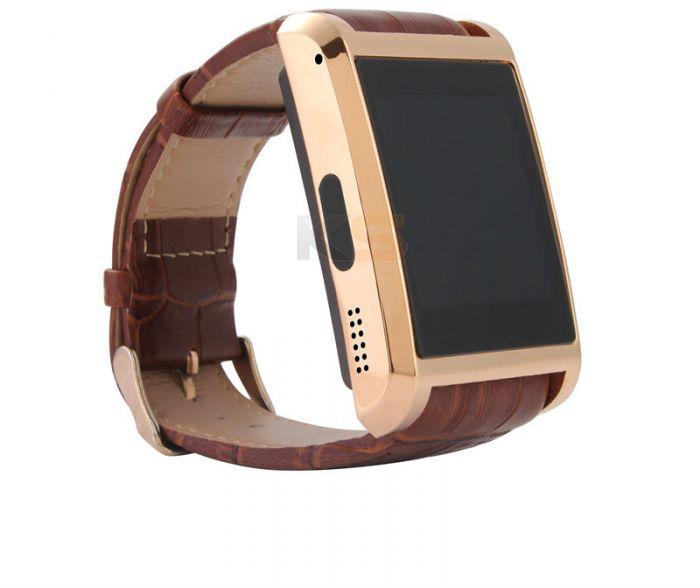F8 1.54'' MTK6260A Bluetooth Smart Watch Phone 2.0MP HD IPS Support SIM Card Facebook Whatsapp INF -Brown