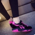 Cygzhu Female Lace Up Sneakers - Black & Pink