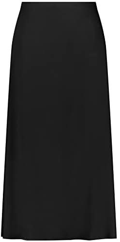 Gerry Weber Long A-Line Skirt Made Of Ecovero Viscose 52 Black