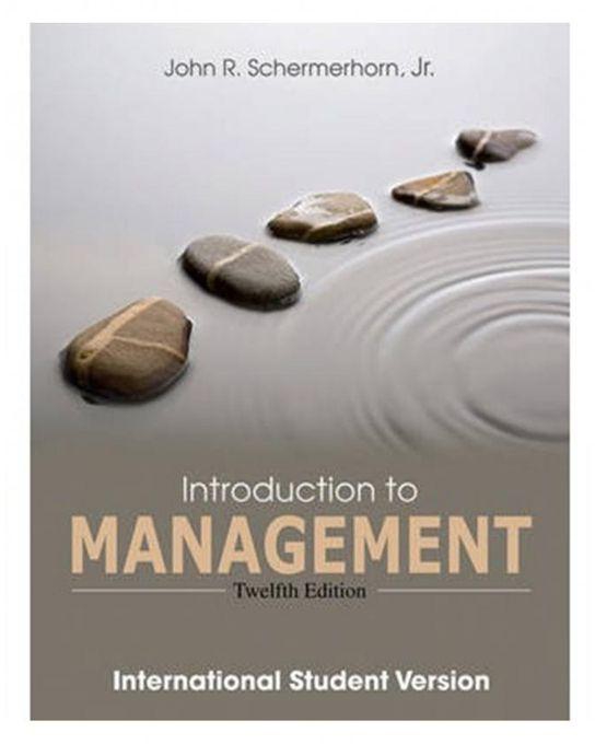 Introduction To Management: International Student Version