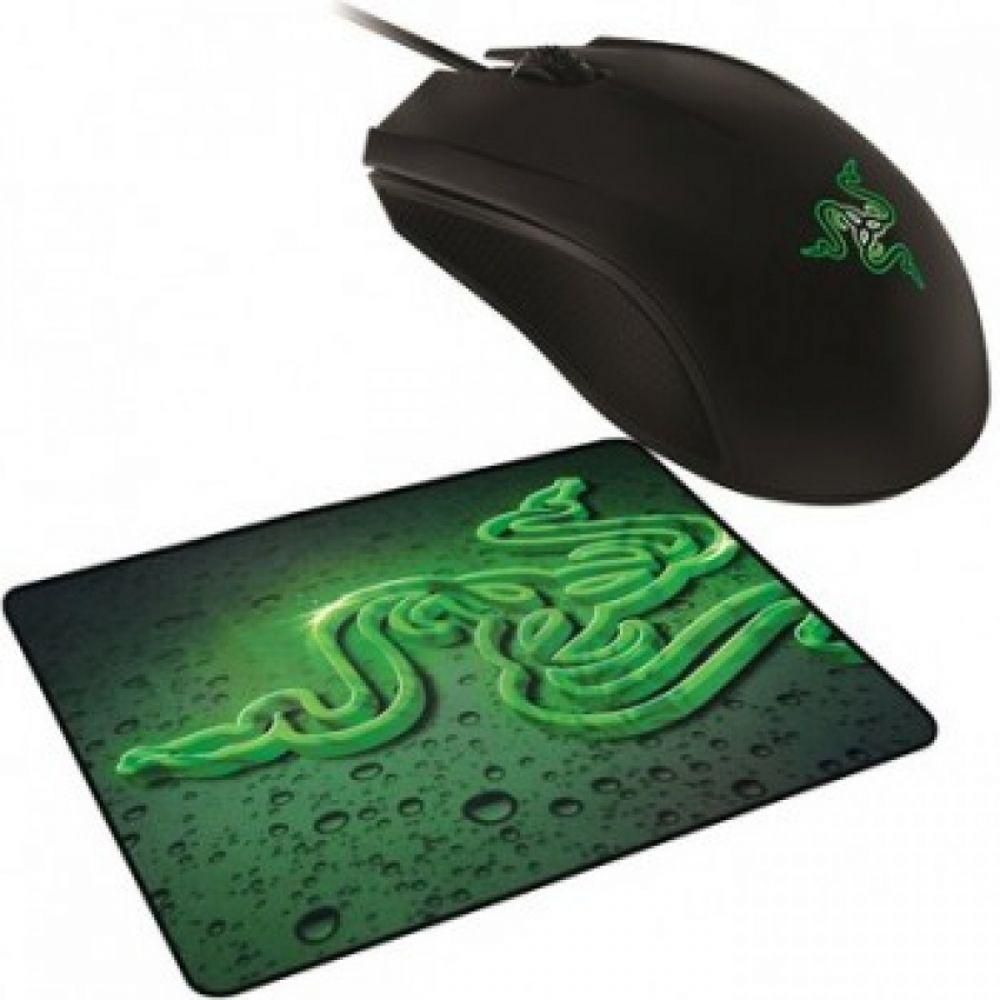 Razer Abyssus Gaming Mouse with Razer Goliathus Mouse Pad, Black