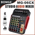 Professional 6 - Channel Bluetooth Studio Audio Mixer - DJ Sound Controller, USB Drive, PC Recording, RCA, XLR Microphone Jack, 7 Band EQ, 16DSP