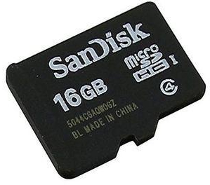 Sandisk 16GB - Micro SDHC Memory Card - Class 4
