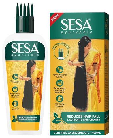 Sisa Ayurveda Oil for Hair Loss and Growth, Bhringraj + 17 Herbs + 5 Oils, Kosher Pak Vedi, No Mineral Oil, 100ml