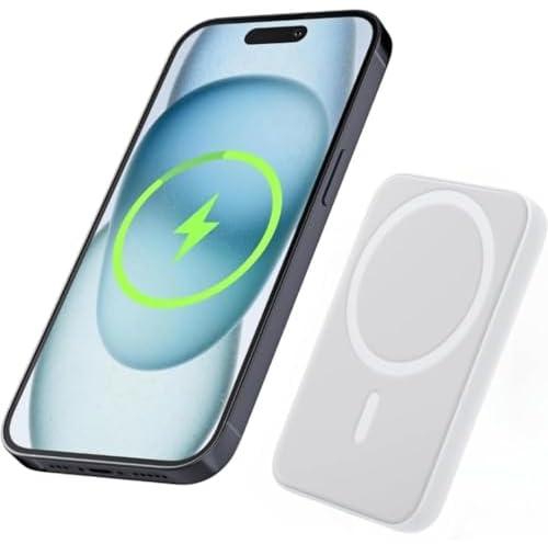 Battery Pack 5000 mAh Power Bank, Magnetic Powerbank, Portable Wireless Charger, 20 W PD Fast Charging PowerBank Compatible with iPhone15/14/13/12/Mini/Pro/Pro Max