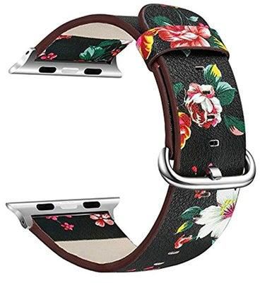 Leather Replacement Band For Apple Watch Series 3/2/1 Multicolour