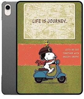 Protective Flip Case Cover for Apple iPad Mini 6 Snoopy Riding Scooter