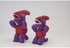 Pawsitiv Dog Toys Purple Dino with Rubber Ball Small (090)