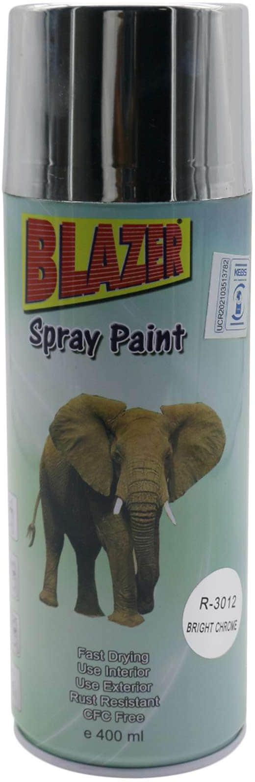 Blazer R-3012 Anti Rust Spray Paint 400ml Bright Chrome