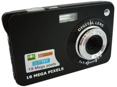 DC530 2.7'' TFT LCD Digital Camera HD 720P 18MP Digital Video Camera Camcorder With 8X Digital Zoom Anti-shake 5MP CMOS Sensor FCMALL