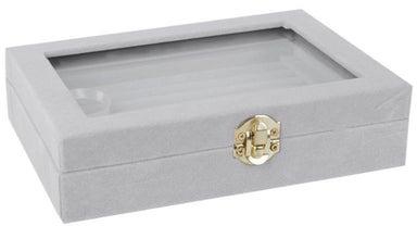 صندوق مُنظم للمجوهرات على شكل مستطيل