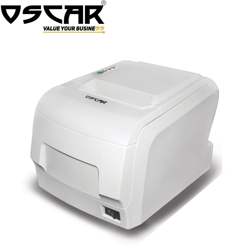 OSCAR POS88F 80mm Thermal Bill POS Receipt Printer USB &amp; Serial &amp; Ethernet With Auto Cutter and Kitchen Beep White Color
