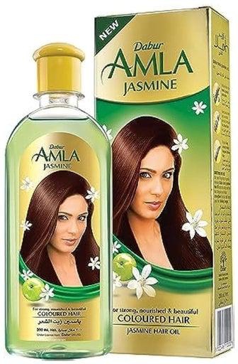 Dabur Amla Jasmine Hair Oil | Enriched with Natural Extracts of Amla, Jasmine & Rosemary | For Strong, Nourished Hair 180.0ml