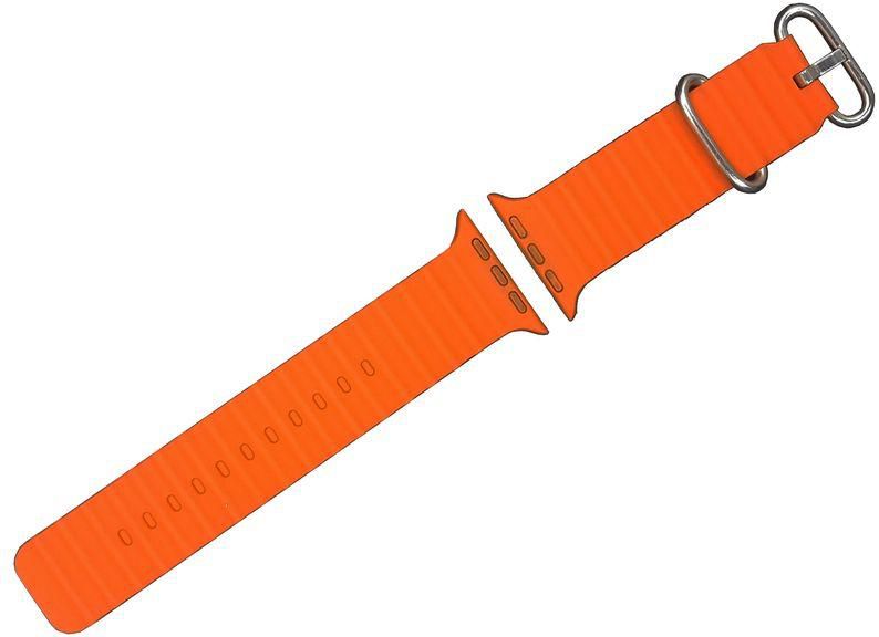 Silicone Replacement Band For Smart Watches, Size 49mm - Orange