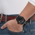 Guess Vertigo Men's Black Dial Leather Band Watch - W0658G4