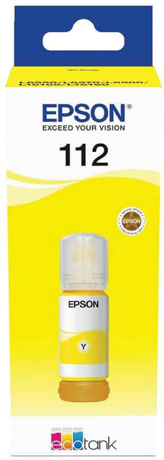 Epson 112 EcoTank Pigment Yellow ink bottle