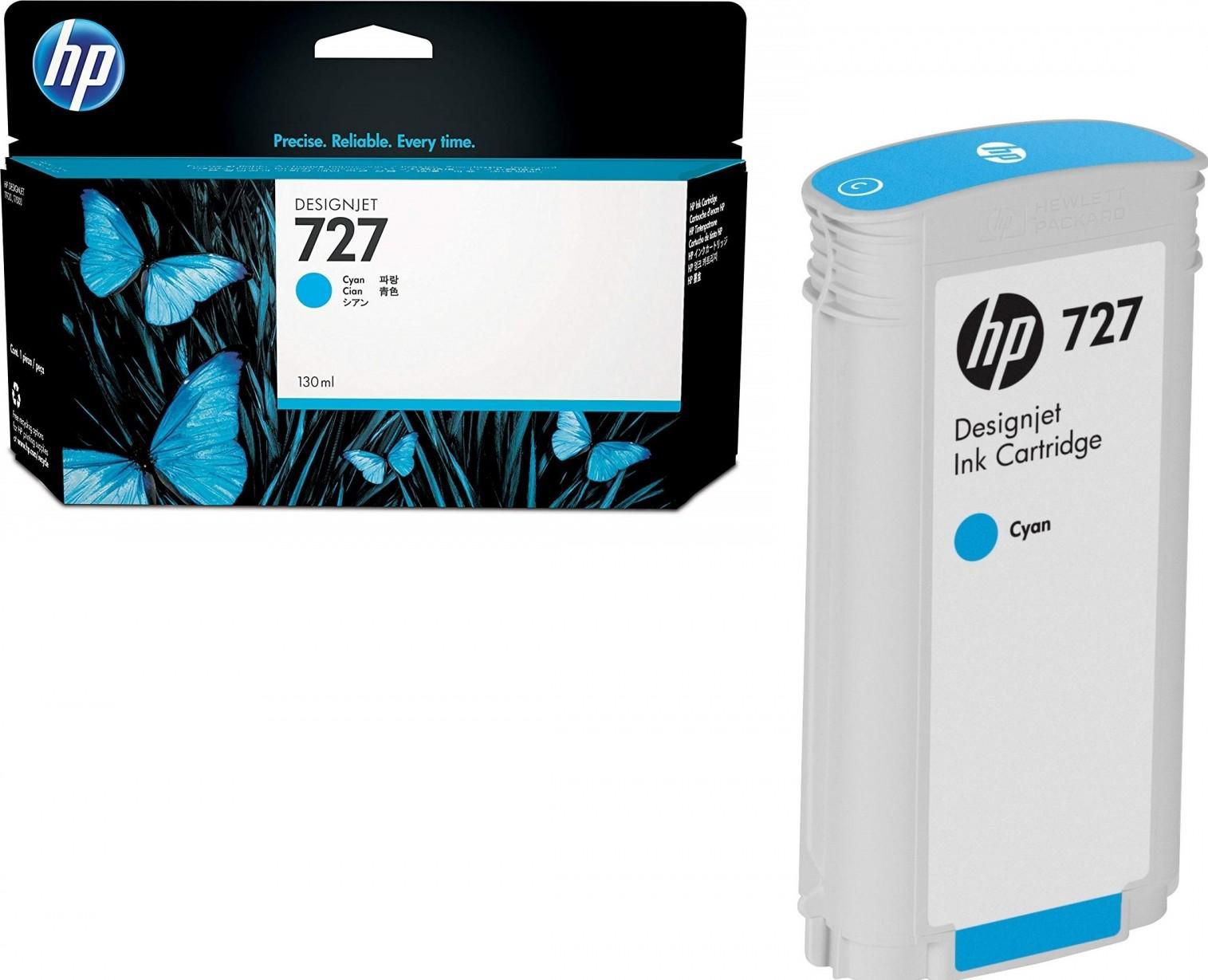 HP 727 130-ml Cyan Designjet Ink Cartridge | B3P19A