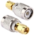 Generic 2 PCS TNC Male To SMA Male Connector