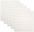 5-Piece 3D Foam Bricks Wallpaper Set White 70x77x0.5cm
