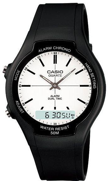 Casio AW-90H-7EVDF Rubber Watch - Black