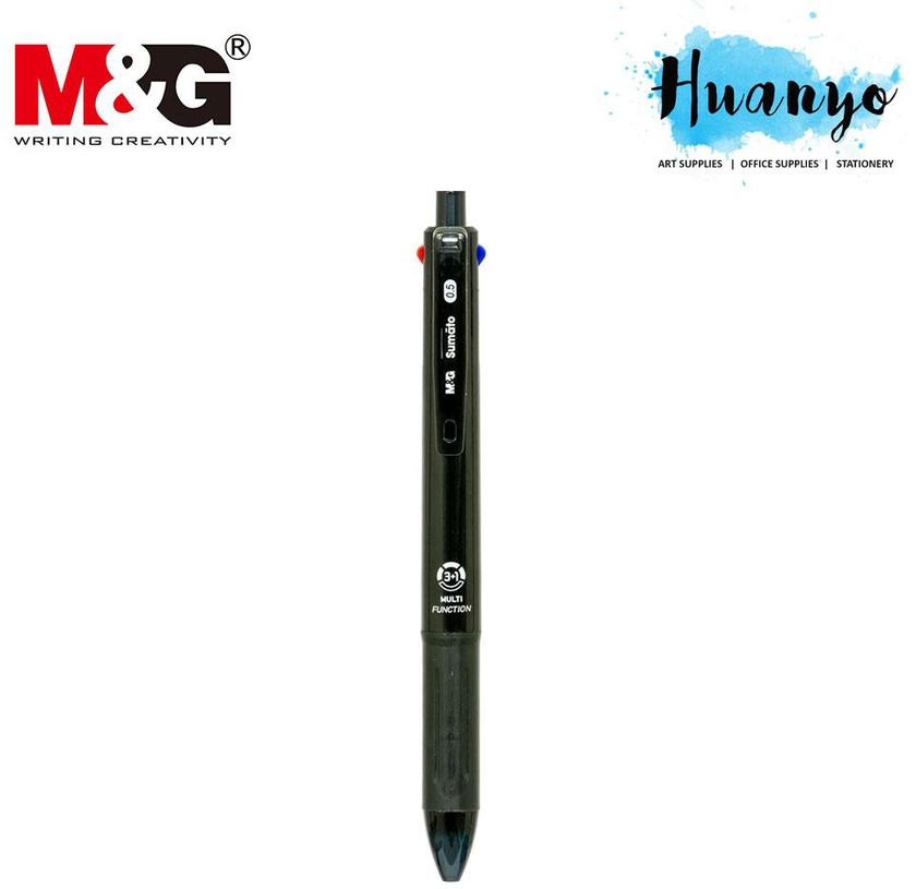 M&amp;G Sumato 4 in 1 Multi Function Ball Pen (0.5MM Mechanical Pencil )