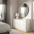 HAUGA Bedroom furniture, set of 2 - white