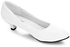 Fashion Business Work Matte Coating Low Heel Pumps Women Office Interview Shoes - WHITE