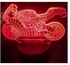 Generic Creative 3D Bike Visualization Optical Illusion Lamp – Red
