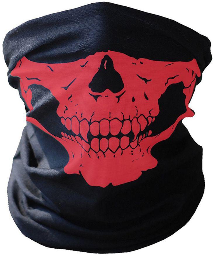 Skull Printed Bandana Black/Red