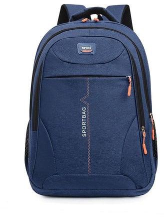 Fashion Casual Computer Backpack Classic Color Contrast Design Travel Backpack Three-Layer Pocket Large Capacity Student Bag