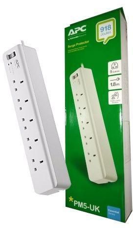 Apc Essential Surge Protector 5 outlets - White