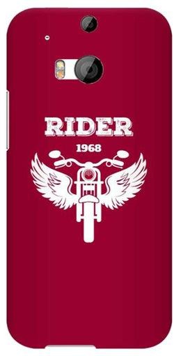 غطاء حماية واقٍ لهاتف إتش تي سي ون M8 بطبعة "Rider 1968"