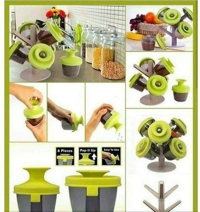 Pop Up Spice Rack For All Kitchen