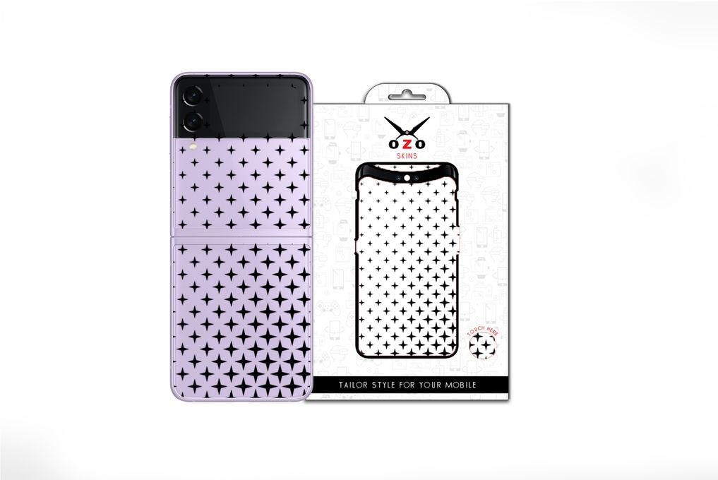 OZO Skins Ozo Ray skins Transparent gradient Cross PATTERN (SC524GCP) (Not for black phones) For Samsung Galaxy Z Flip 5