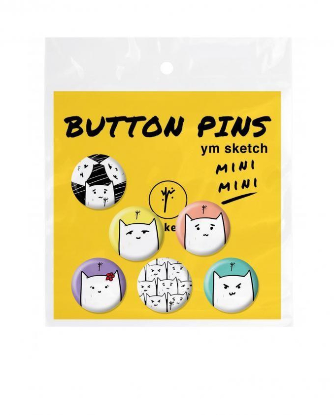 YM Sketch Mini Mini Pin Pack - 6 Pcs