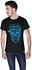 Creo Light Blue Coco Skull T-Shirt For Men - Xl, Black