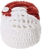 Smurfs - baby crochet shoes - white - 0-3 m