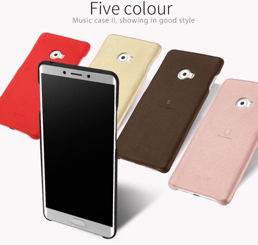 Original Lenuo Hight Quality Flip TPU Back Cover Case For Xiaomi mi note 2 5.7''-Black