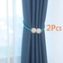 2pcs Magnetic Pearl Curtain Tieback Curtain Holdbacks Green