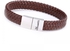 Mussotti Leather Bracelet for Men - Brown, M-6668