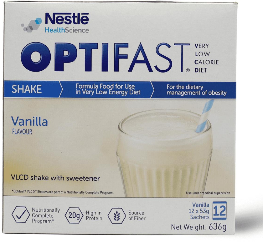 Optifast, Milk Shake, Vanilla Flavor, 12X53 Gm - 1 Kit