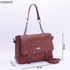 Chance Casual Crossbody Bag - Maroon Red