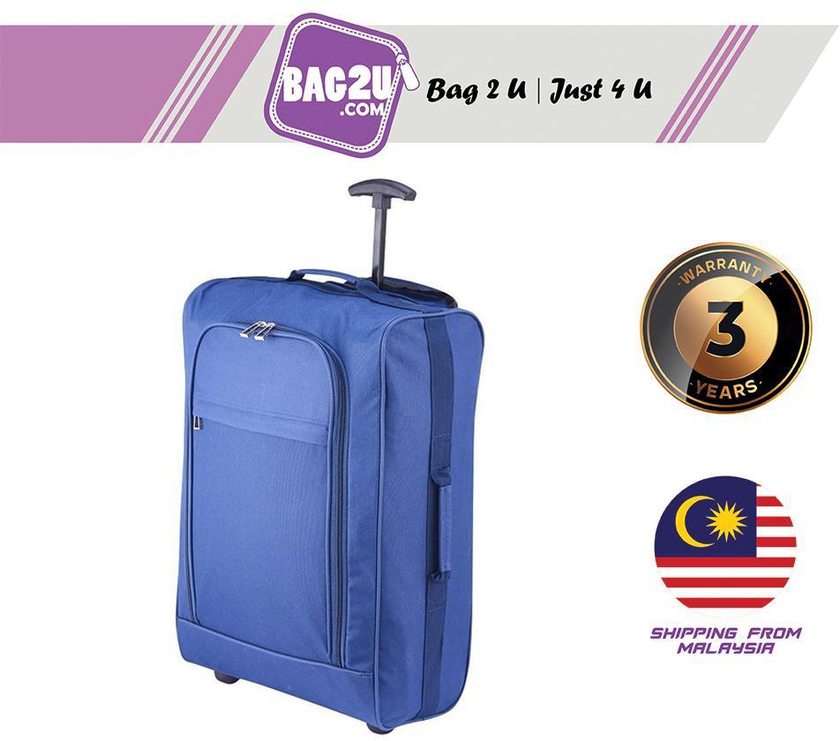 Bag2u-dot-com-sdn-bhd Bag2u i-Rex Trolley Bag (Black - Blue)