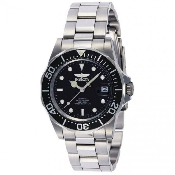 Invicta Pro Diver Men's Black Dial Stainless Steel Band Automatic Watch - INVICTA-8926